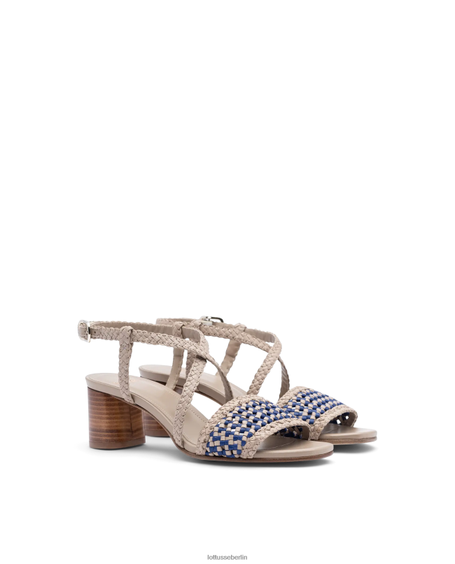 Lottusse Frauen Sommersandalen aus Lamm-Mesh-Leder 22LP0314 Mehrfarben Schuhwerk