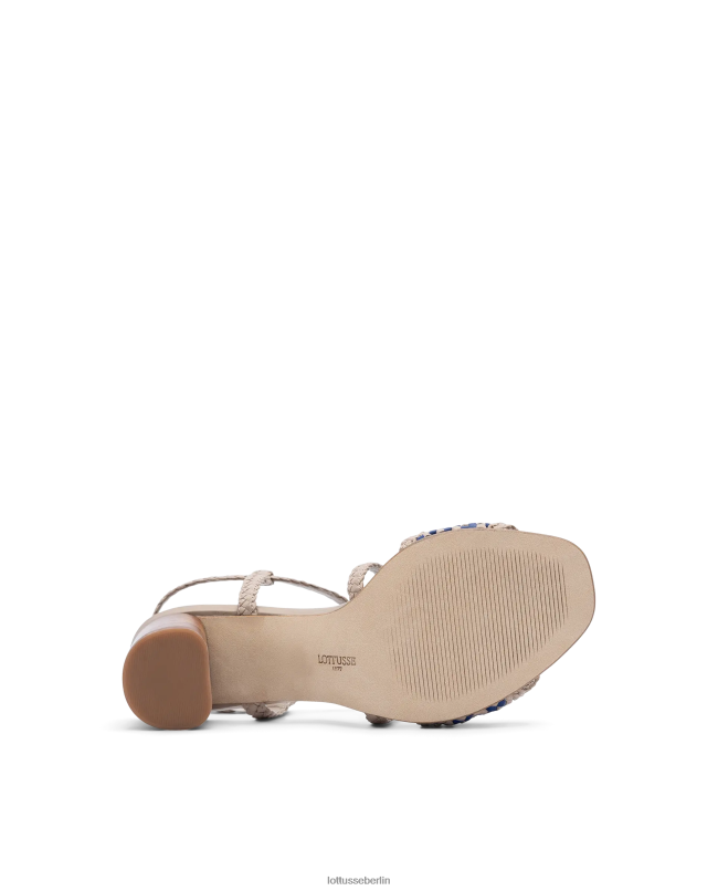 Lottusse Frauen Sommersandalen aus Lamm-Mesh-Leder 22LP0314 Mehrfarben Schuhwerk