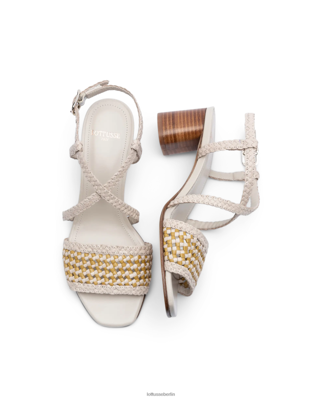 Lottusse Frauen Sommersandalen aus Lamm-Mesh-Leder 22LP0315 Mehrfarben Schuhwerk