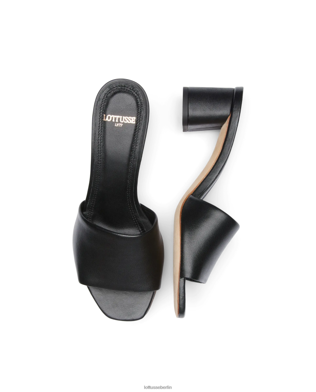 Lottusse Frauen Weiche Sandalen von Nicole Lamb 22LP0283 Schwarz Schuhwerk