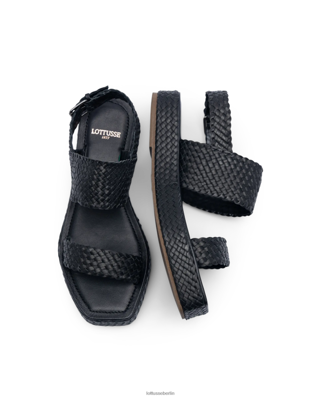 Lottusse Frauen Weiche Sandalen von Steffy Lamb 22LP0259 Schwarz Schuhwerk