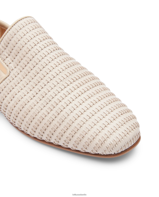 Lottusse Frauen Espadrilles aus Goya-Kalbsnetzleder 22LP0276 cremefarben Schuhwerk