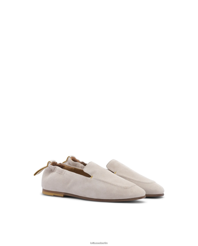 Lottusse Frauen Hausschuhe aus Wildleder in Zitrusfrüchten 22LP0207 Beige Schuhwerk