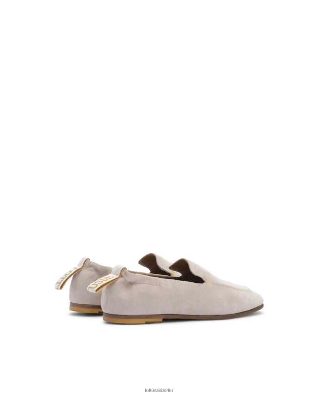 Lottusse Frauen Hausschuhe aus Wildleder in Zitrusfrüchten 22LP0207 Beige Schuhwerk