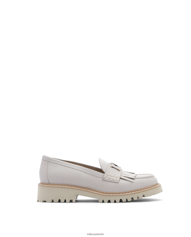 Lottusse Frauen Covent-Slipper aus glattem Kalbsleder 22LP0245 Taupe Schuhwerk