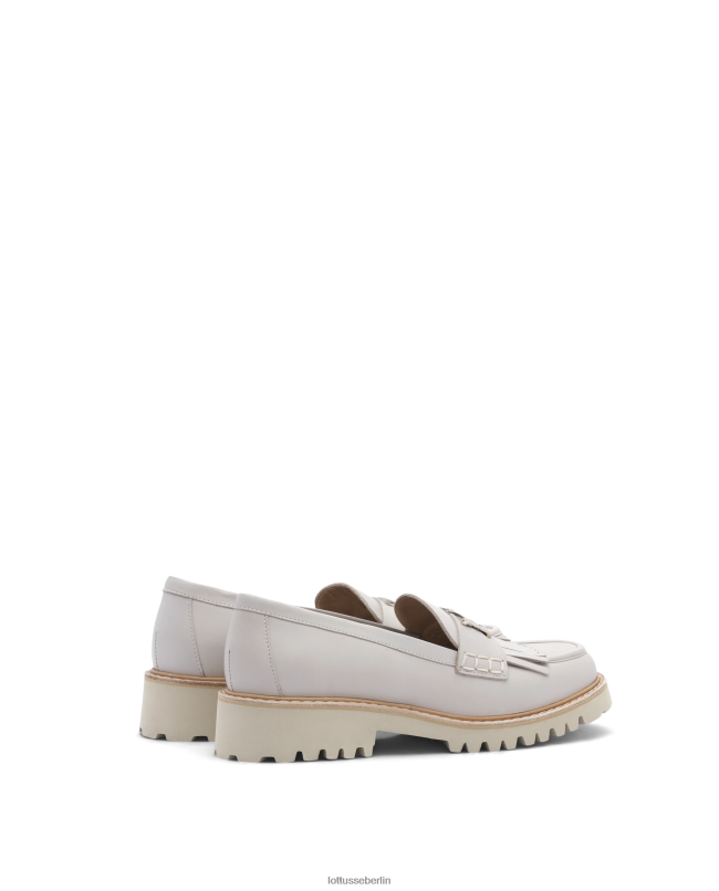 Lottusse Frauen Covent-Slipper aus glattem Kalbsleder 22LP0245 Taupe Schuhwerk
