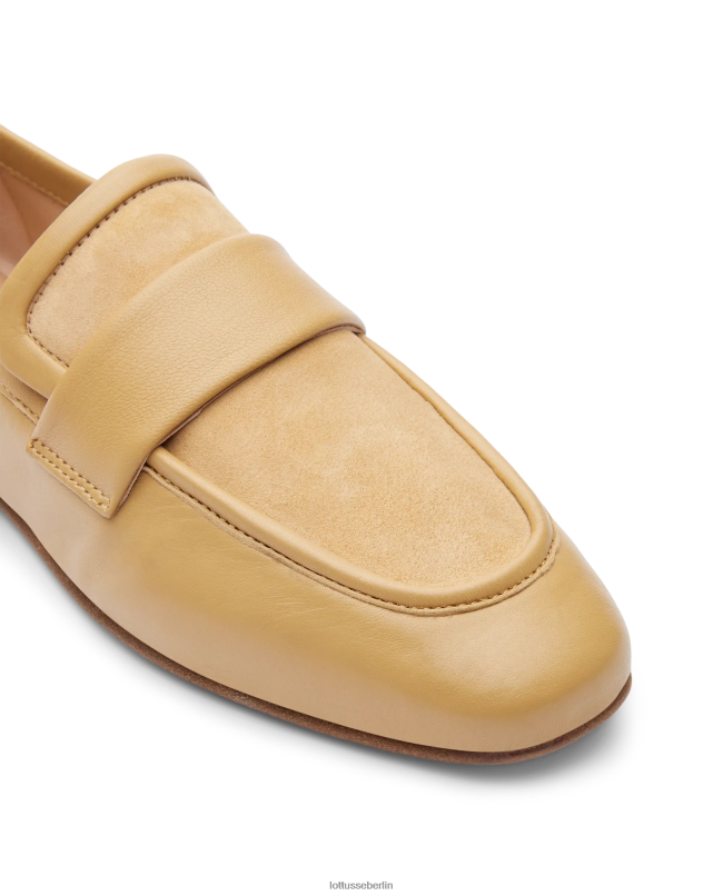 Lottusse Frauen Goya-gelbe, weiche Lamm-Slipper 22LP0281 gelb Schuhwerk