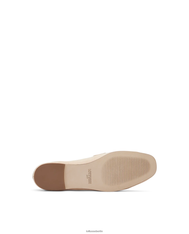 Lottusse Frauen Loafer aus Goya-Ziegenveloursleder 22LP0410 cremefarben Schuhwerk