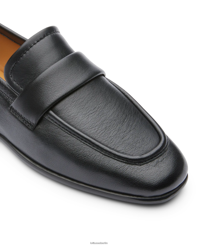 Lottusse Frauen Weiche Loafer aus Goya-Lamm 22LP0409 Schwarz Schuhwerk