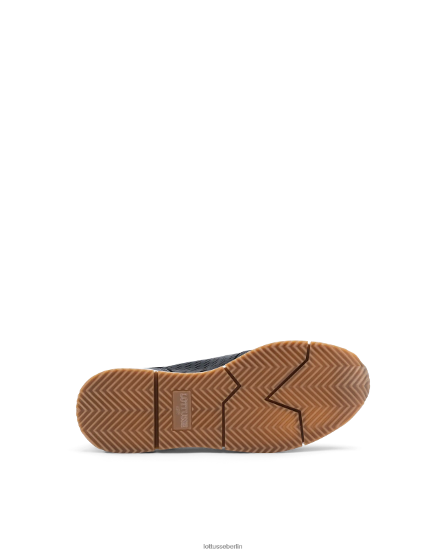 Lottusse Frauen Diana-Sneaker aus weichem Kalbsleder 22LP0208 Schwarz Schuhwerk