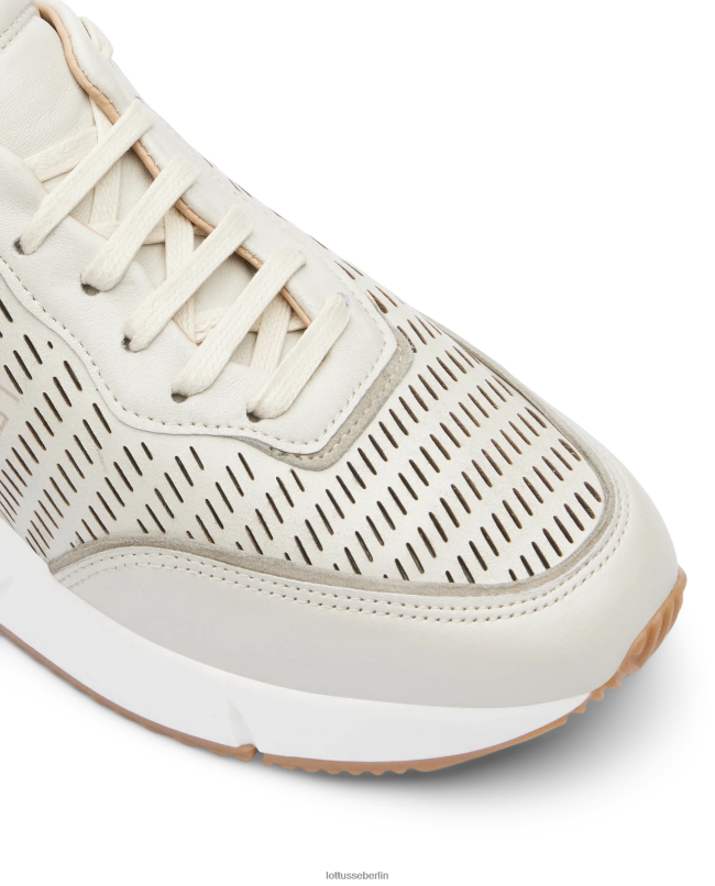Lottusse Frauen Diana-Sneaker aus weichem Kalbsleder 22LP0304 cremefarben Schuhwerk