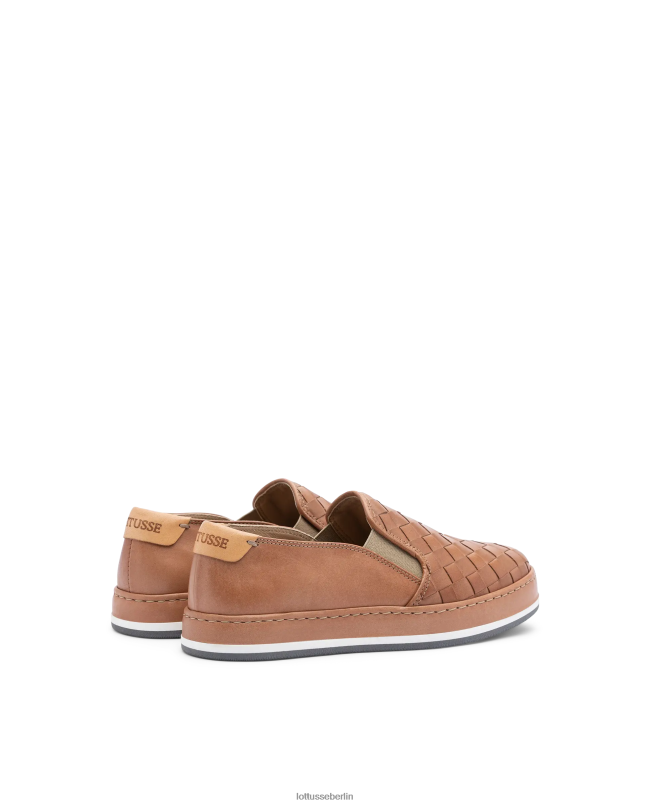 Lottusse Frauen Libby Lamm-Mesh-Leder-Sneaker 22LP0309 natürlich Schuhwerk
