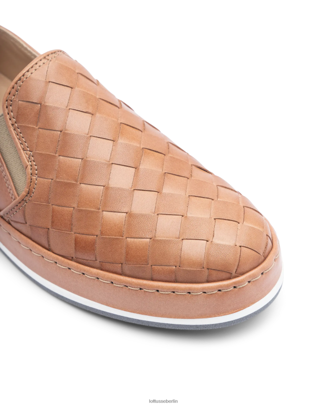 Lottusse Frauen Libby Lamm-Mesh-Leder-Sneaker 22LP0309 natürlich Schuhwerk