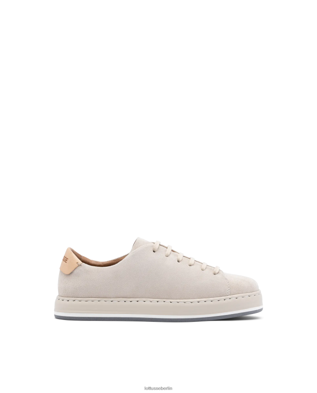 Lottusse Frauen Libby-Ziegen-Wildleder-Sneaker 22LP0307 Beige Schuhwerk