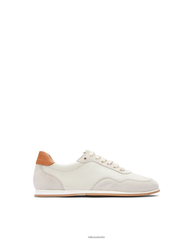 Lottusse Frauen Mancor-Sneaker aus Ziegenwildleder 22LP0297 cremefarben Schuhwerk