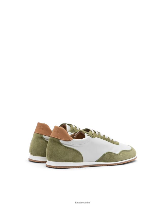 Lottusse Frauen Mancor-Sneaker aus Ziegenwildleder 22LP0300 olivgrün Schuhwerk