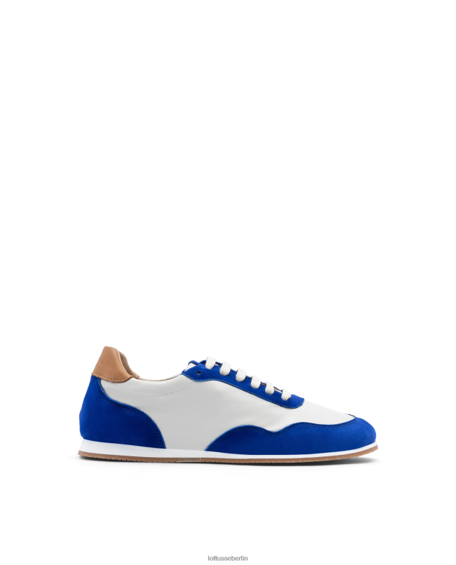 Lottusse Frauen Mancor-Sneaker aus Ziegenwildleder 22LP0301 Blau Schuhwerk