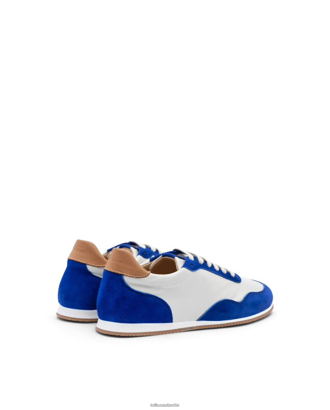 Lottusse Frauen Mancor-Sneaker aus Ziegenwildleder 22LP0301 Blau Schuhwerk