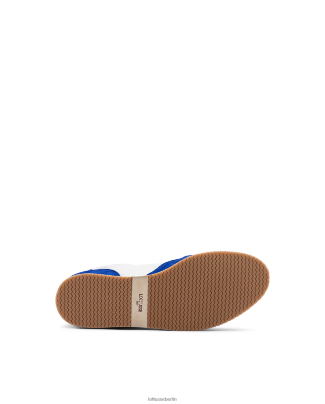 Lottusse Frauen Mancor-Sneaker aus Ziegenwildleder 22LP0301 Blau Schuhwerk