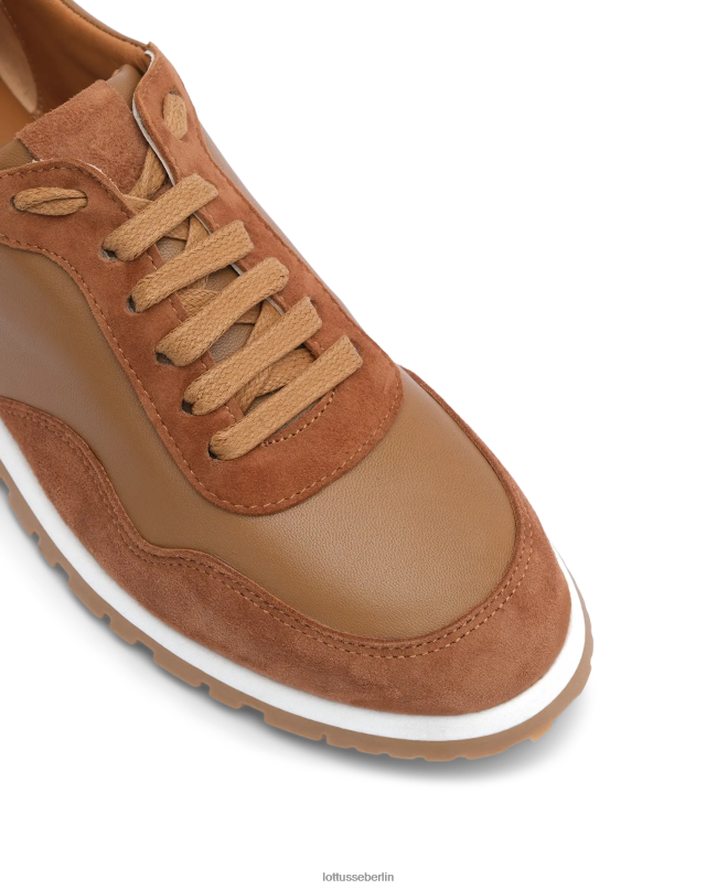 Lottusse Frauen Mancor-Sneaker aus Ziegenwildleder 22LP0413 braun Schuhwerk