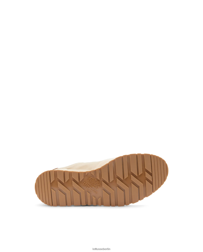 Lottusse Frauen Mancor-Sneaker aus Ziegenwildleder 22LP0415 Beige Schuhwerk