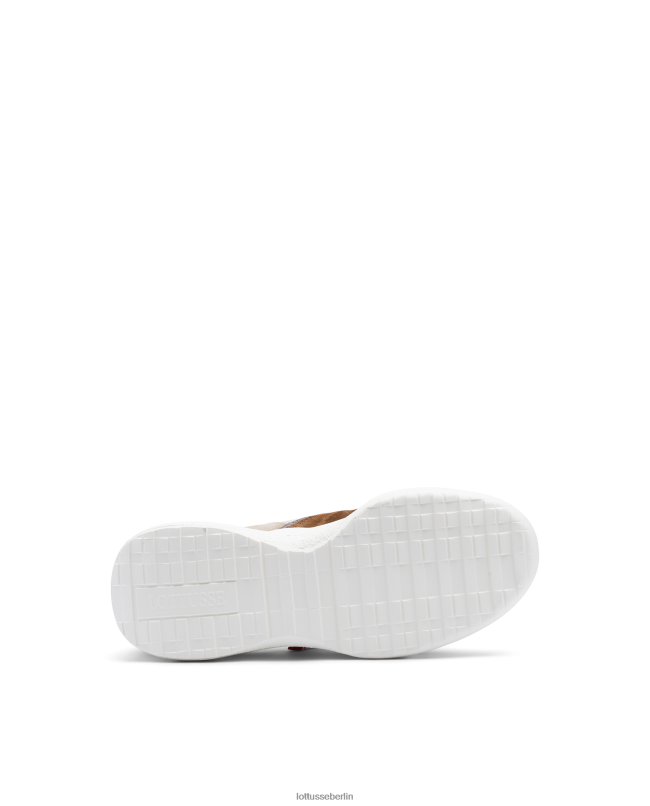 Lottusse Frauen Trotter-Sneakers aus Wildleder und Kalbsleder 22LP0419 Mehrfarben Schuhwerk