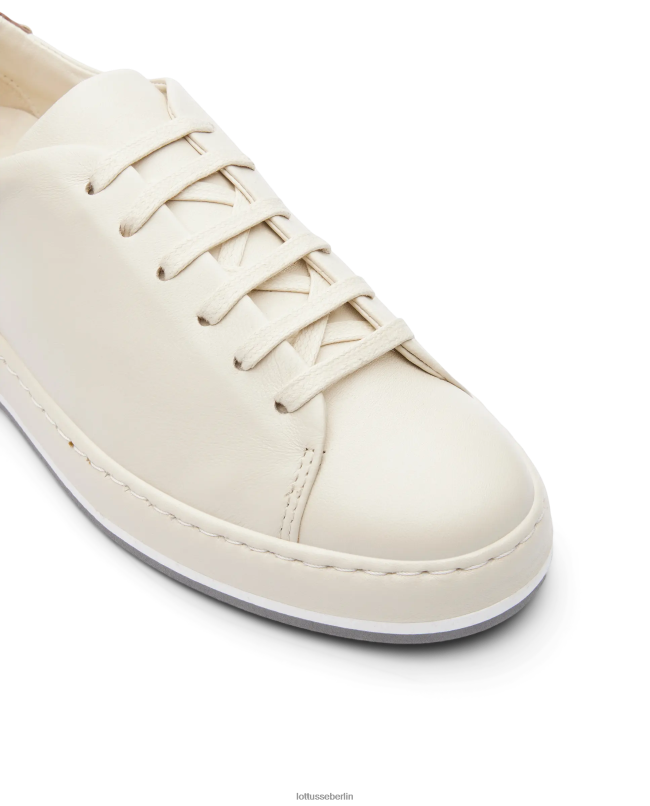 Lottusse Frauen Weiche Libby Lamb-Sneaker 22LP0305 cremefarben Schuhwerk