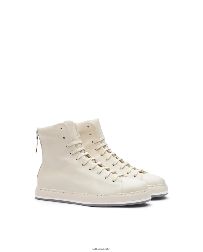 Lottusse Frauen Weiche Libby-Merino-Lamm-Sneaker 22LP0414 cremefarben Schuhwerk