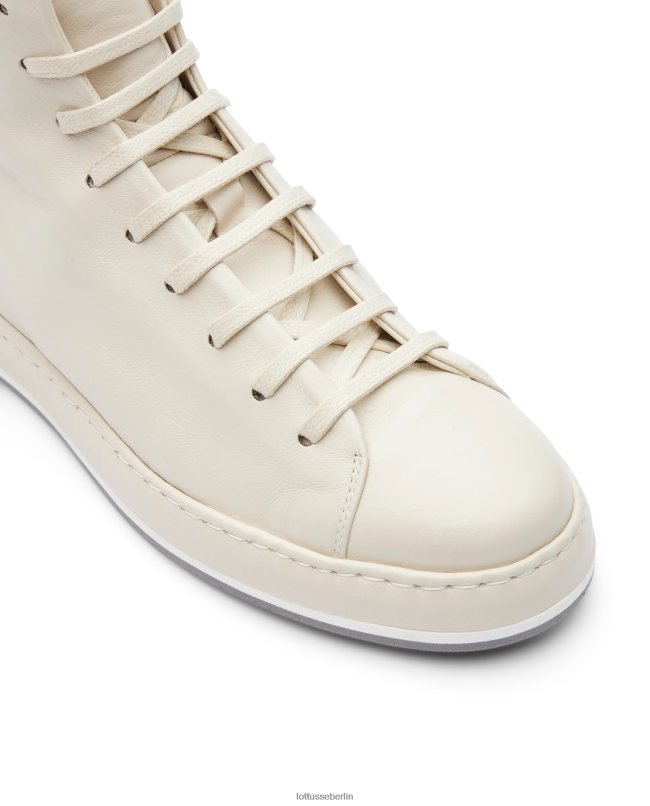 Lottusse Frauen Weiche Libby-Merino-Lamm-Sneaker 22LP0414 cremefarben Schuhwerk