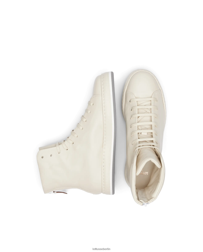 Lottusse Frauen Weiche Libby-Merino-Lamm-Sneaker 22LP0414 cremefarben Schuhwerk