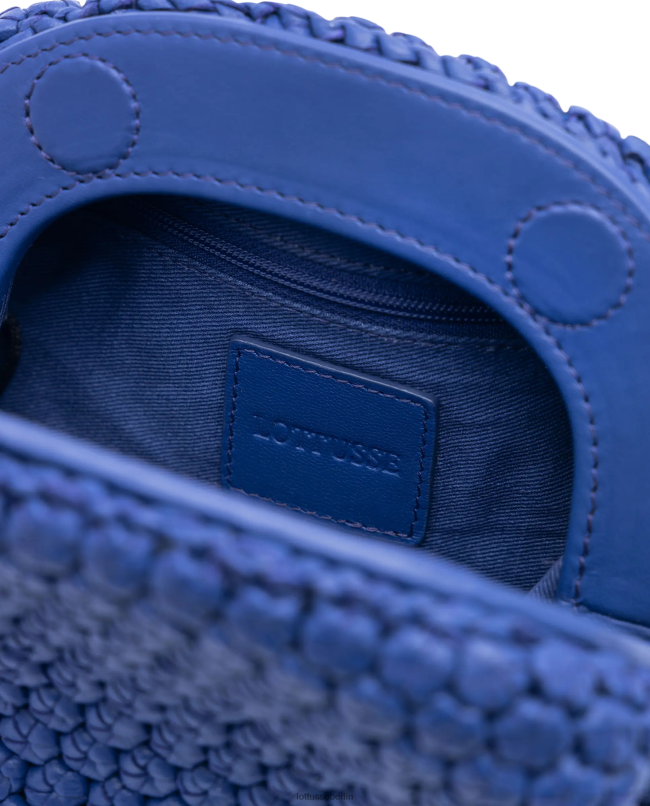 Lottusse Frauen Noodbag Merino-Lamm-Tasche mit weichem Griff oben 22LP0348 Blau Zubehör