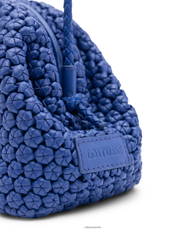 Lottusse Frauen Noodbag Merino-Lamm-Tasche mit weichem Griff oben 22LP0348 Blau Zubehör