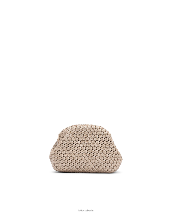 Lottusse Frauen Noodbag Merino-Lamm-Tasche mit weichem Griff oben 22LP0349 Silber Zubehör