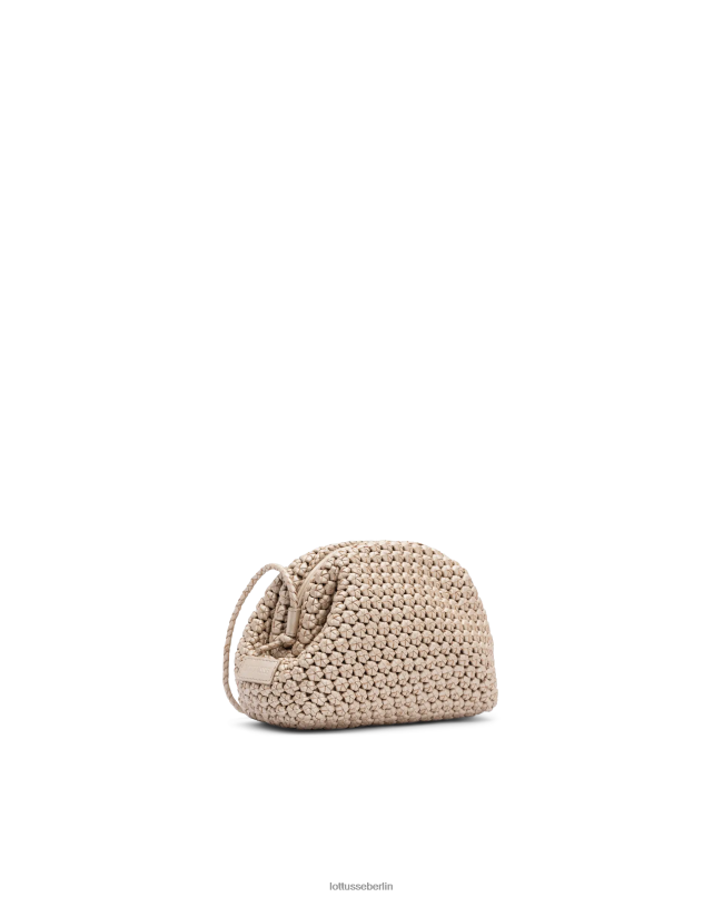 Lottusse Frauen Noodbag Merino-Lamm-Tasche mit weichem Griff oben 22LP0349 Silber Zubehör