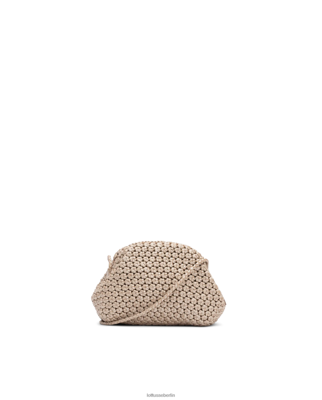 Lottusse Frauen Noodbag Merino-Lamm-Tasche mit weichem Griff oben 22LP0349 Silber Zubehör
