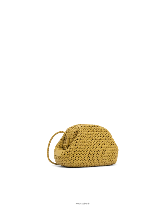 Lottusse Frauen Noodbag Merino-Lamm-Tasche mit weichem Griff oben 22LP0350 gelb Zubehör