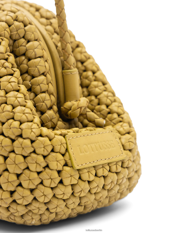 Lottusse Frauen Noodbag Merino-Lamm-Tasche mit weichem Griff oben 22LP0350 gelb Zubehör