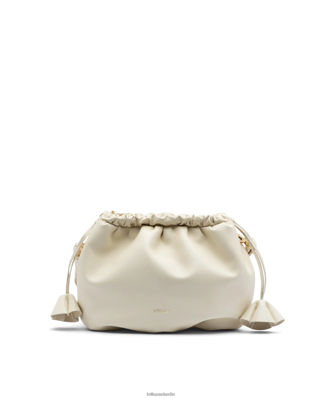 Lottusse Frauen Serena Lamb-Tasche mit weichem Griff oben 22LP0328 cremefarben Zubehör