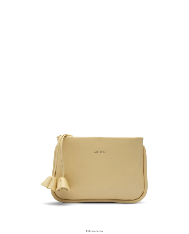 Lottusse Frauen Serena Lamb-Tasche mit weichem Griff oben 22LP0334 gelb Zubehör