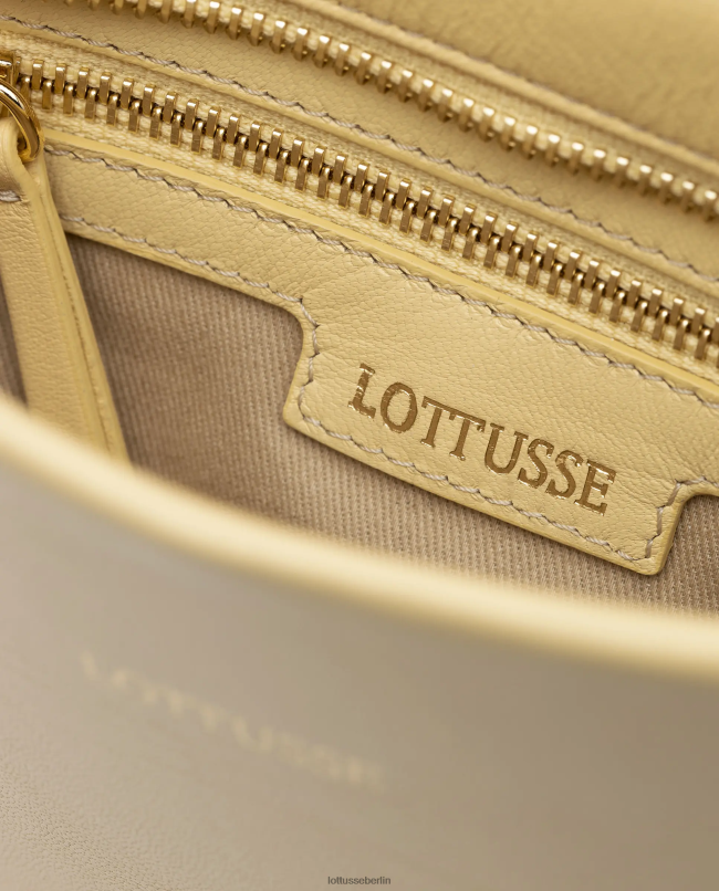 Lottusse Frauen Serena Lamb-Tasche mit weichem Griff oben 22LP0334 gelb Zubehör