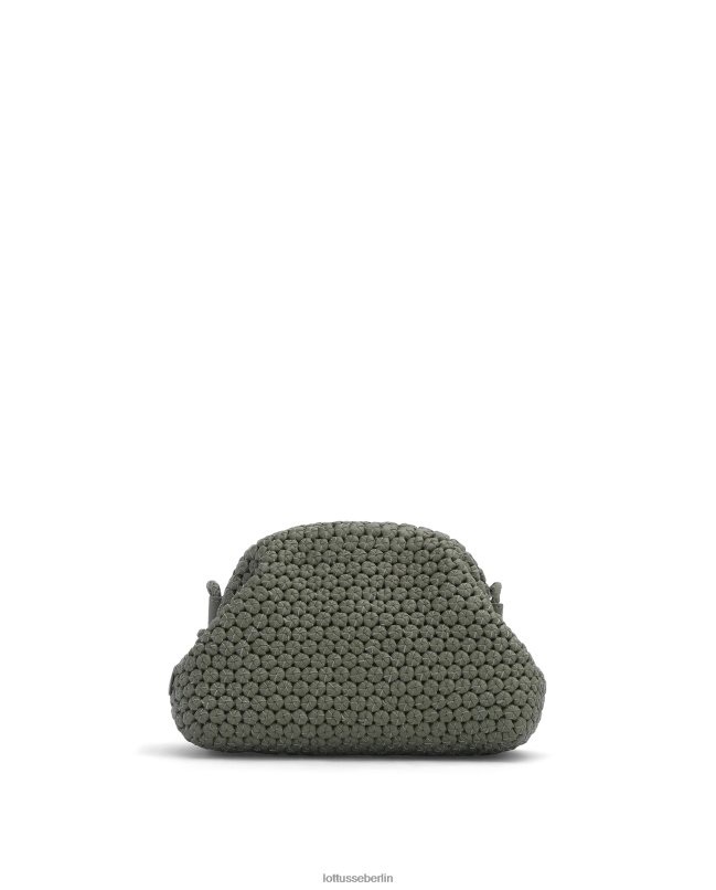 Lottusse Frauen Mehrfarbige Lamm-Clutch von Noodbag 22LP0380 Grün Zubehör