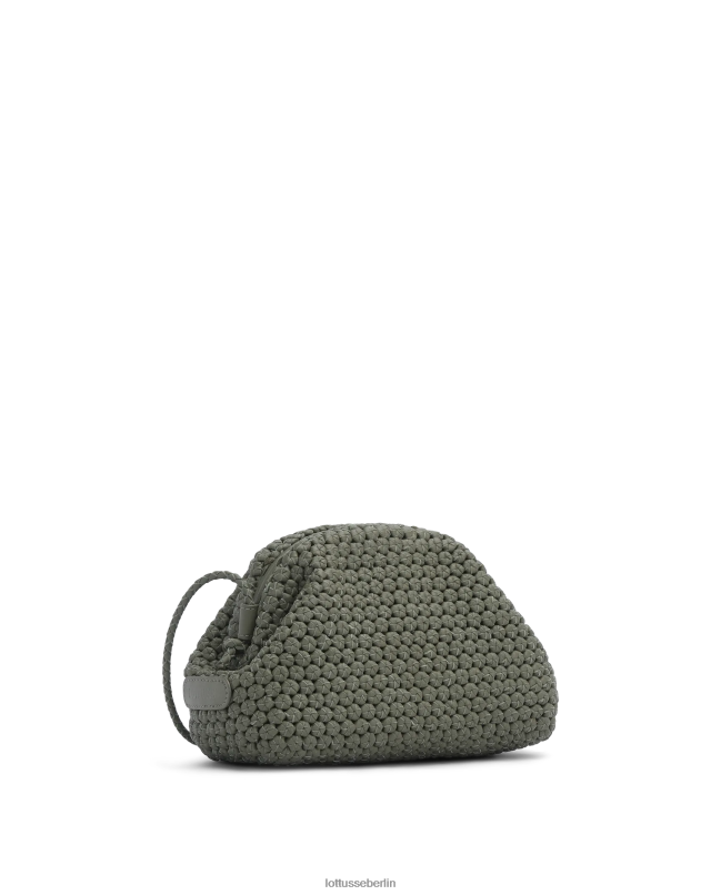 Lottusse Frauen Mehrfarbige Lamm-Clutch von Noodbag 22LP0380 Grün Zubehör