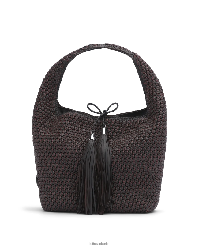 Lottusse Frauen Noodbag Lamm Hobo Noodbag 22LP0390 Mokka Zubehör