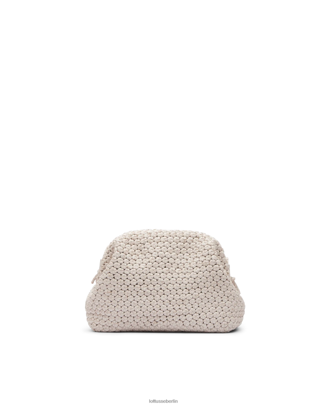 Lottusse Frauen Noodbag Merino-Lamm-Soft-Clutch 22LP0345 cremefarben Zubehör