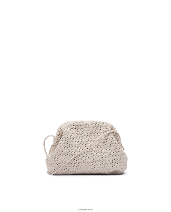 Lottusse Frauen Noodbag Merino-Lamm-Soft-Clutch 22LP0345 cremefarben Zubehör