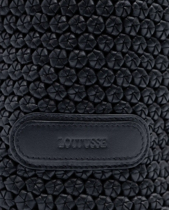 Lottusse Frauen Noodbag Merino Lamm Soft Hobo 22LP0358 Schwarz Zubehör