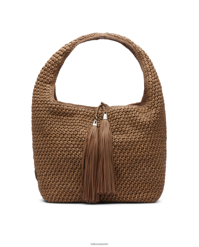 Lottusse Frauen Noodbag Merino Lamm Soft Hobo 22LP0359 braun Zubehör