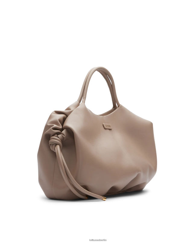 Lottusse Frauen Serena Merino Lamm weiche Umhängetasche 22LP0330 Taupe Zubehör