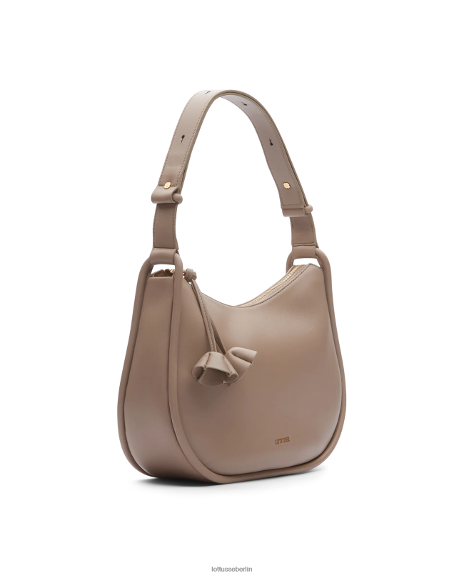 Lottusse Frauen Serena Merino Lamm weiche Umhängetasche 22LP0331 Taupe Zubehör