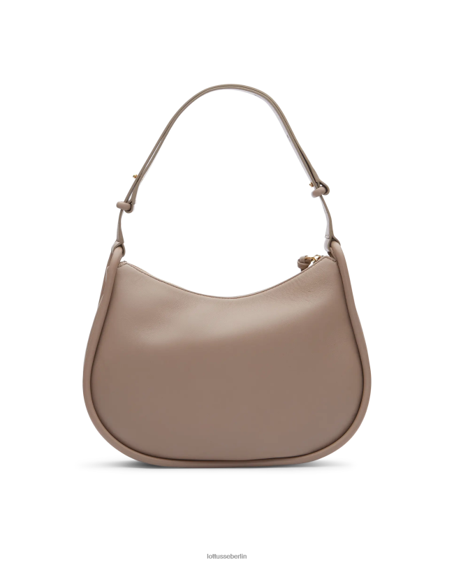 Lottusse Frauen Serena Merino Lamm weiche Umhängetasche 22LP0331 Taupe Zubehör